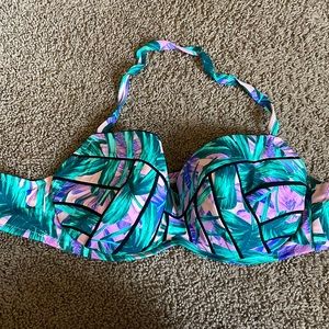 SHADE & SHORE TROPICAL 38D BIKINI TOP